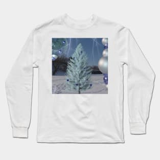 Christmas Tree Surreal Art Long Sleeve T-Shirt